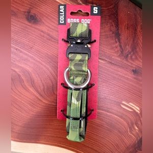 Boss Dog Tactical Collar (Small, Green Camo)